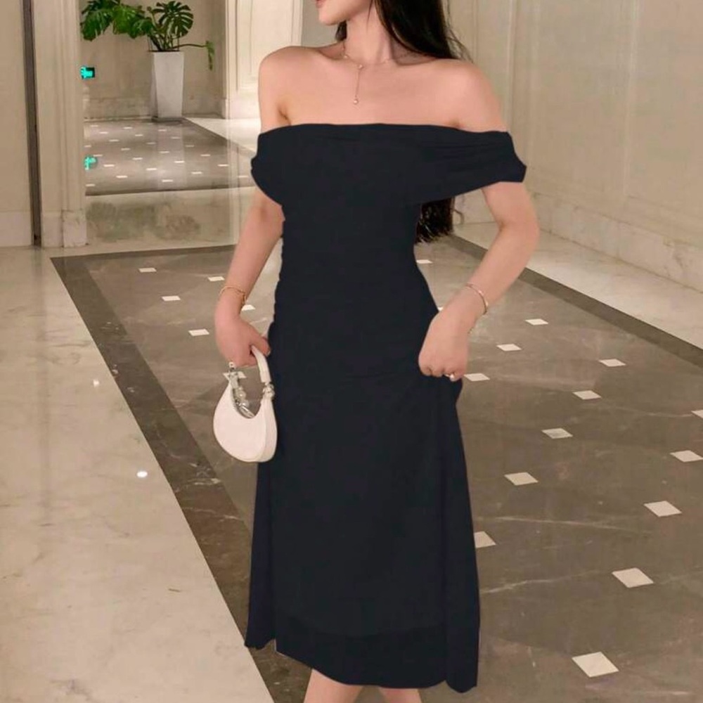 SHEIN Black Maxi Dress